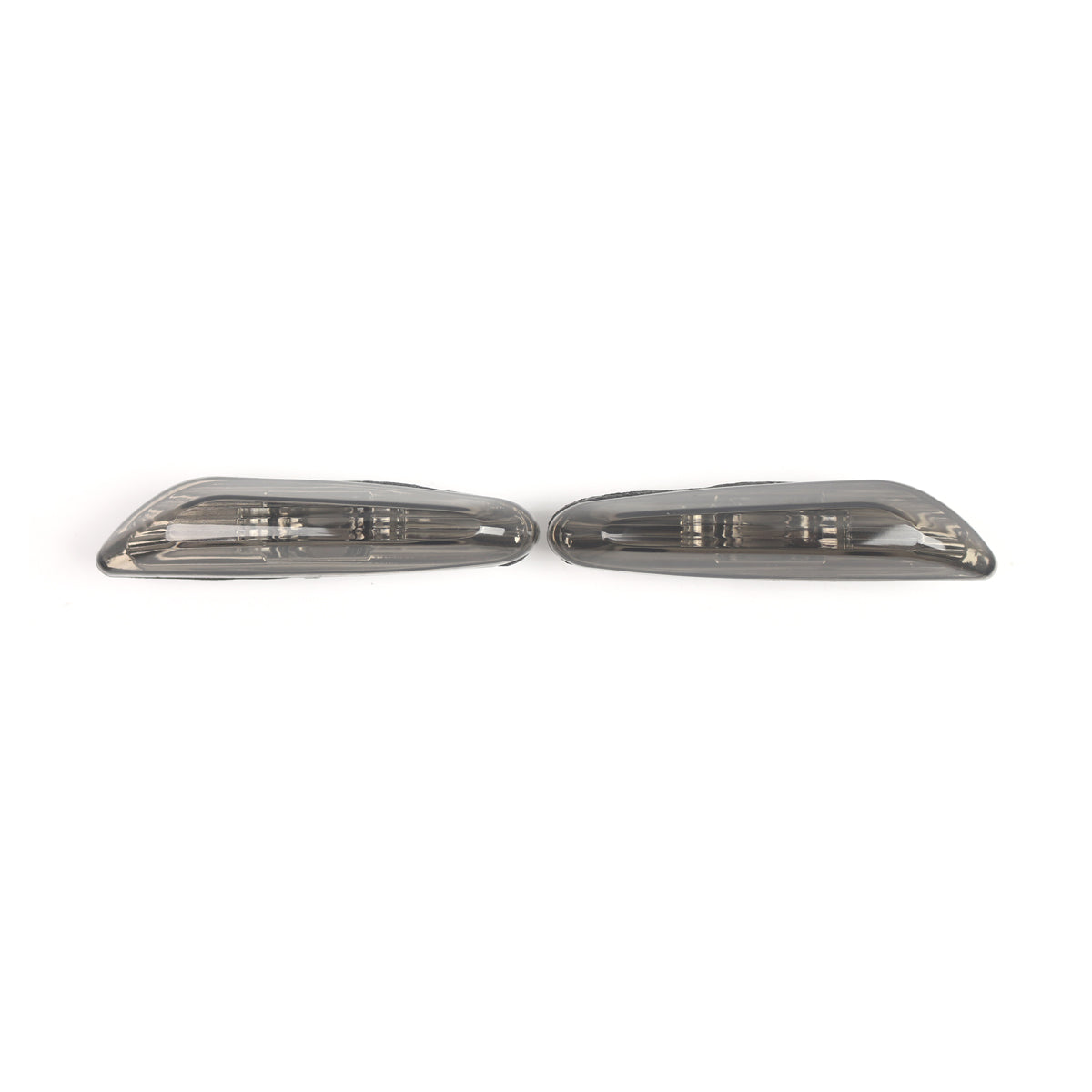 BMW E46 (02-05) Fender Turn Signal Light, Gray Crystal Pattern, Pair, 63137165915 63137165916
