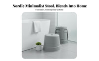 Thickened Sturdy Round Stackable Seat Strong Load-Bearing Low Stool Portable Footrest Stable Base for Children, Adults, Parents, Bathroom, Entryway, Living Room, Bedroom
