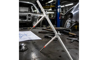 Two-Dimensional Measuring Tram Gauge Stainless Steel Measuring Ruler with Sliding Clamps Rigid Tram Gauge Adjustable for Mechanics, Collision Repair, Frame Straightening