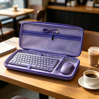EVA Hard Shell Keyboard Storage Bag, Oxford Cloth Portable Case for 68-Key Mechanical Keyboards