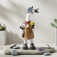 Resin Duck Statue Hand Painted Duck Statue Lifelike for Balcony, Patio