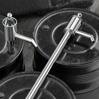 Stainless Steel Oil Extractor Pump Anti-Backflow Manual Oil Extractor Hand-Operated Heavy Duty for Mechanics, DIYers, Garage, Workshop