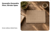 Woven Placemat Reinforced Border Place Mat Natural Fiber