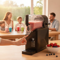 Countertop Chilled Drink Machine No Ice Needed Slushy Maker with Touch Panel Dishwasher Safe Smoothie Machine with Dispensing Spout Self-Cleaning for Families, Home Bar, Parties