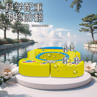 Non-Inflatable Baby Swim Ring with Underarm Support, Cartoon Rocket Pattern