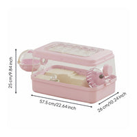 Acrylic Hamster Enclosure Transparent Small Pet Housing Clear Body