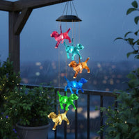 LED Creature Wind Chime Waterproof Outdoor Decor Decorative for Balcony