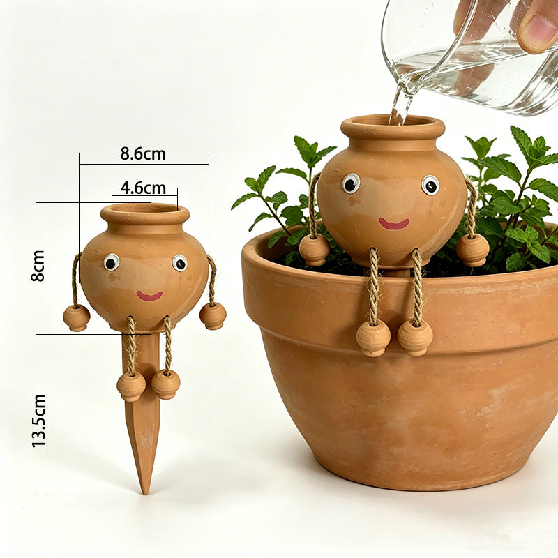 Terracotta Watering Spike Automatic Watering Device Drip Irrigator for Home Gardening