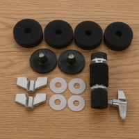 13 Pieces Replacement Hi-Hat Clutch Kit Knurled Hi-Hat Clutch with Felts Standard Cymbal Felt Sturdy for Drummers, Stage, Rehearsal Rooms, Practice Rigs