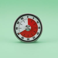 Sticky Mechanical Timer Battery-Battery-Less Round Study Timer Multi-Purpose