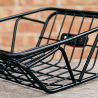 Bicycle Rear Basket with Rack, Easy Install, for Students and Commuters