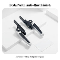 2 Pieces Electric Scooter Passenger Foot Peg Space-Efficient Rear Seat Foot Pedal Foldable Rear Footrest Comfortable Vehicle