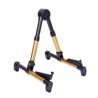 Stable Triangular Design Foldable Guitar Stand Aluminum Alloy Triangular Stand Guitar Stand Silicone Padding Adjustable for Guitarists, Musicians, Home Studio, Practice Room, Stage Performance