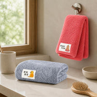 Extra Large Absorbent Quick-Dry Hair Towel for Adults, 2-Pack