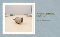 Ceramic E27 holder, heat resistant