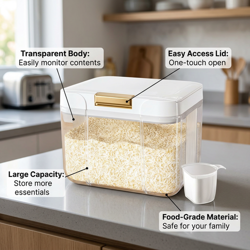 Airtight Food Storage Containers, Kitchen Storage, Pantry Organization, Cereal Storage Bin, Dry Food - Image 2