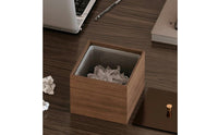 Desktop Trash Can with Lid Stylish Design Mini Desk Trash Can Office Accessory for Vanity