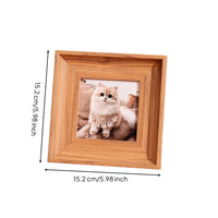Square Photo Frame Vintage Tabletop Frame Compact for Shelf