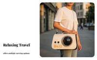Portable Space Capsule Pet Backpack Breathable Space Capsule Pet Carrier Adjustable Padded Straps for Travelers, Outdoor Enthusiasts, Hiking