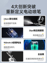 电动喷笔枪喷漆枪彩绘丙烯颜料喷涂美甲喷笔套装喷枪手办上色模型