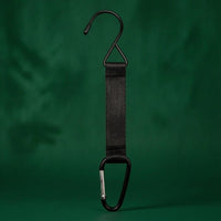 Metal Hardware Backpack Hanging Hook Iron Carabiner Bag Hook Black Carabiner Gear Clip Lightweight