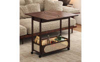 Foldable Side Table Sturdy Side Table with Storage Easy to Clean for Living Room