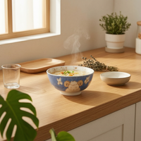 Creative Cartoon Zodiac Ceramic Bowl, Underglaze Color, Japanese Style Rice & Soup Bowl, Cute Tableware