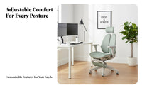 Reclining Chair with Footrest Ergonomic Design Computer Seat Adjustable Headrest rotate Base for Bedroom, Work from Home, Gaming