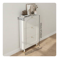 Tipping Shoe Storage Unit Large Capacity Flip Drawer Shoe Storage Contemporary Home Furniture for Entryway, Hallway
