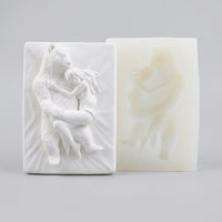 European Portrait Silicone Mold for Wax Candle Making