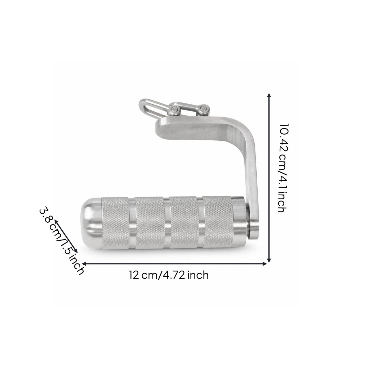 Wrist Training Handle with Bearing Anti-Slip Wrist Roller Handle Stainless Steel Forearm Exerciser for Athletes, Climbers, Home Gym