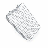 Laundry Basket with Metal Wire Mesh for Bedroom Storage, Low Carbon Steel for Shelves, Wall Hanging or Freestanding Design