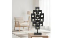 Geometric Sculpture Slim Geometric Ornament Stylish for Living Room, Entryway