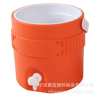 3.8L食品级塑料圆形保温桶 带水龙头商用牛奶饮料手提 冷藏保温壶