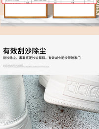 玄关门口进门地垫入户门垫卡通门外室外线圈脚垫猫咪入门地毯垫子 丝圈-牛仔咖啡狗 60*90cm【除尘刮泥,干净回家】