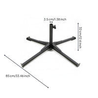 Folding Umbrella Stand Space-Saving Cross Umbrella Base Cross Brace Stand Kit Heavy Duty Weatherproof for Vendors, Garden, Beach