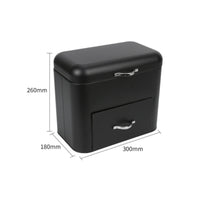 Iron Bread Box Space Saving Metal Bread Box Easy to Clean Kitchen Storage