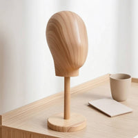 Hat Display Stand with Wooden Base Tabletop for Retailers