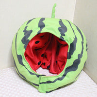Cute Watermelon Plush Headgear Hat for Parties and Performances