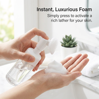Foaming Soap Dispenser Refillable, Foaming Soap Dispenser Silicone Brush, Foaming Soap Dispenser for Skincare
