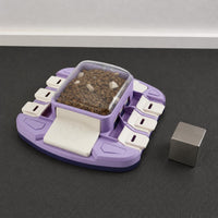 Press Slide Feeder Snack Dispensing Leak Food Toy Sturdy ABS Material for Dogs