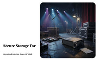 Audio Equipment Audio Transport Enclosure Heavy Duty Aluminum Reinforced Corners for DJs, Artists, Stage