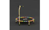 Foldable Trampoline Rainbow Round Trampoline Elastic-Band for Kids, Young Children, Indoor, Playroom, Bedroom