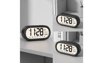 Large Display Digital Alarm Clock Tabletop Electronic Alarm Clock Compact Modern for Bedroom, Desk