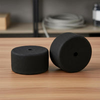 2 Pieces Black Felt Beater Head Long-Lasting Pedal Beater Head Music Accessory for Performance, Practice