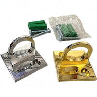 Stanchion Rope Hook Polished Rope Barrier Hook Glossy for Hotel Lobbies