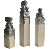 Faux Stone Pillar Garden Ornament