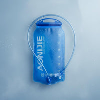 TPU Hydration Bladder Flexible Collapsible Water Bladder Hydration Reservoir Wide Opening Water Pouch Translucent Blue