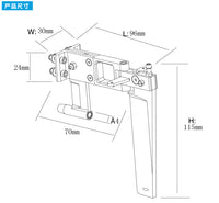 110mm Water Pickup Rudder with 4mm Shaft Bracket Combo for RC Boat