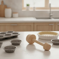Lightweight Double-sidedSided Tart Tamper Long-Lasting Tart Tamper Reusable Pastry Presser Hand Wash for Home Cooks, Kitchen